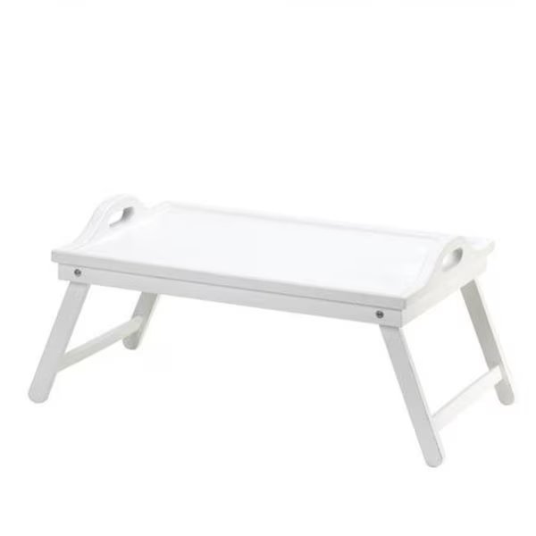 Wood White Folding Tray, Lovelyhome, Mfr#: LO7068